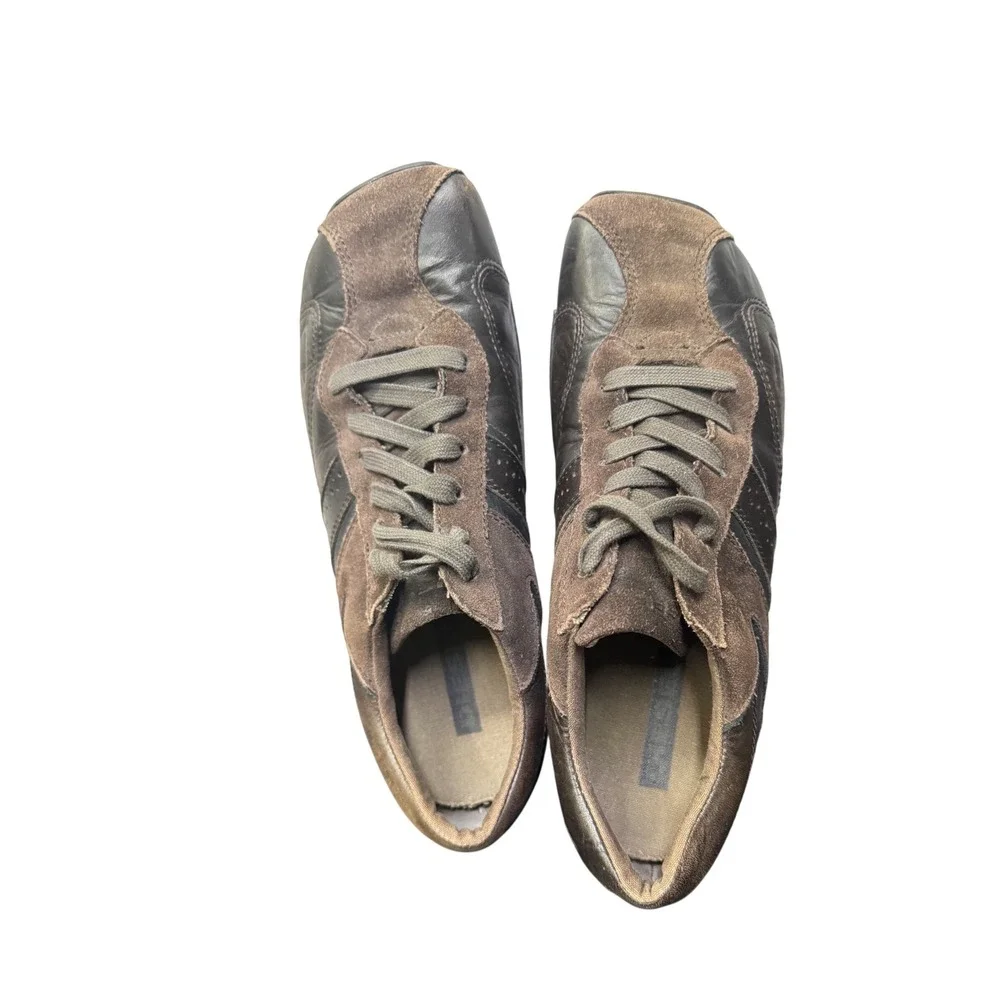 Diesel Windom Mens Dark Brown Leather Suede Low Top Sneakers US 9 EUR 42‎ 00Y828